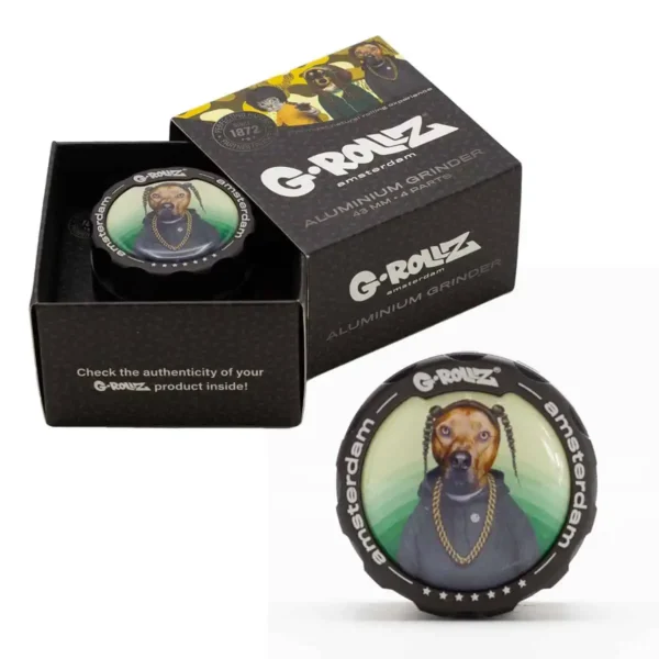 g rollz pets rock rap 4part grinder 43mm 1