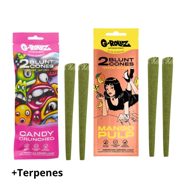 g rollz pre rolled terpenes infused hemp cones 1