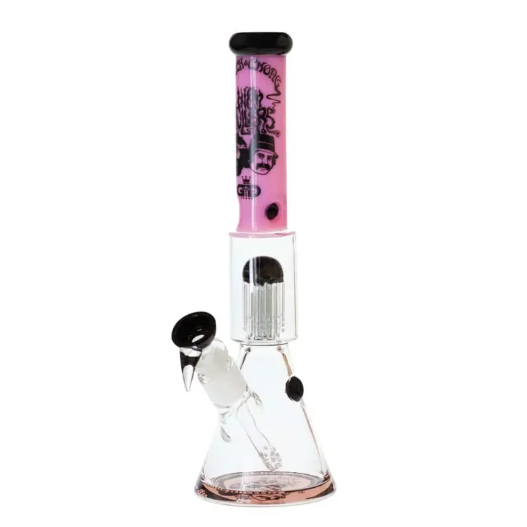 grollz cheech chong smoking brothers black beaker chillum slit bong h 35cm socket 18 8mm th 5 mm 1 1